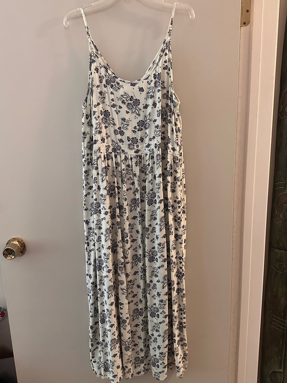 Christy Dawn Cream Floral Spaghetti Strap Midi Dress “the Lincoln” size Medium - Picture 4 of 11
